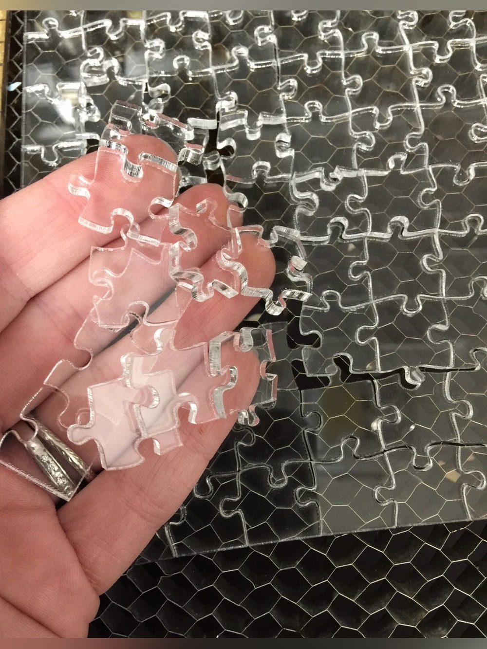Clear Acrylic Puzzle - Transparent